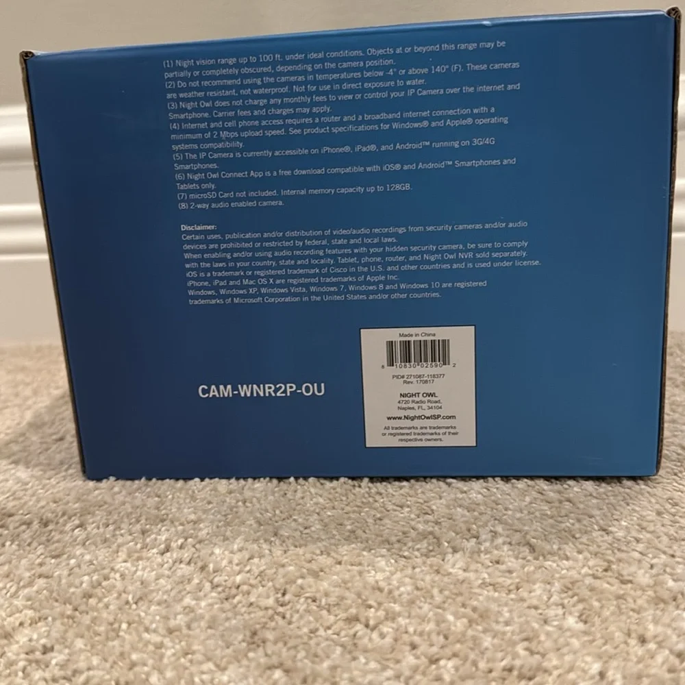 Night Owl Security Wireless 1080p HD Add-on/Stand Alone Camera BRAND NEW IN BOX